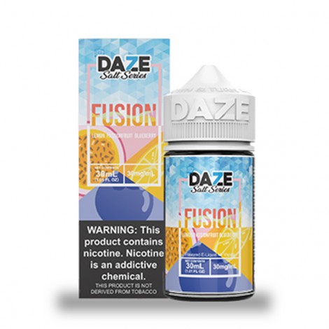 7Daze Fusion Salt - Lemon Passionfruit Blueberry Iced 30ml