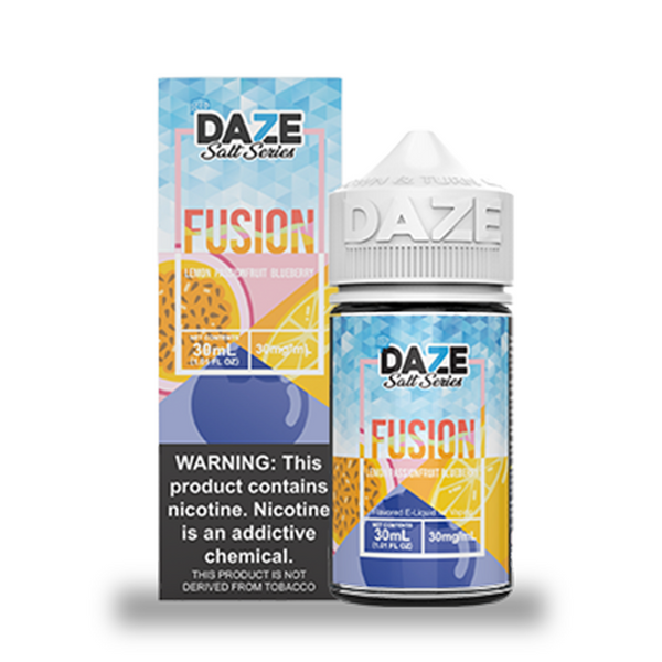 7Daze Fusion Salt - Lemon Passionfruit Blueberry Iced 30ml