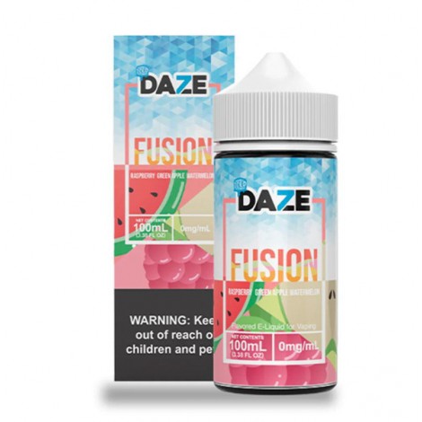 7Daze Fusion - Raspberry Green Apple Watermelon Iced 100ml